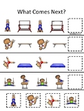 Gymnastics Themed What Comes Next Preschool Educational Ma