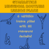 Gymnastics lesson plans for individual routines