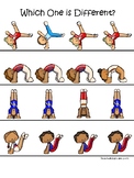 Gymnastics themed Which One is Different Preschool Educati