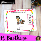 H Brother Boom Learning Task Cards | Distance Learning