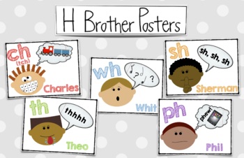 Preview of H Brother Posters (diagraphs)
