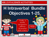 ABLLS-R ALIGNED BUNDLE H Intraverbal Objectives 1-25