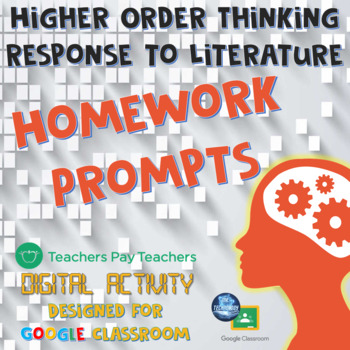 Preview of H.O.T. Response to Literature Homework Prompts for Google Classroom