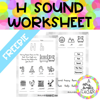 Preview of H sound worksheet FREEBIE