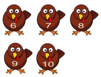 Preview of H087 (GOOGLE): FALL|THANKSGIVING|TURKEY (#0-10) (ADD feathers) (SET A) 