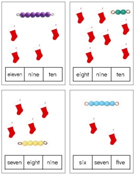 Preview of H738 (PDF): CHRISTMAS|STOCKING (beads) (#0-11) (words only)