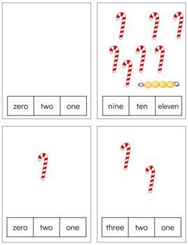 Preview of H743 (GOOGLE): CHRISTMAS/ CANDY CANE (beads)(#0-11) (words only) 