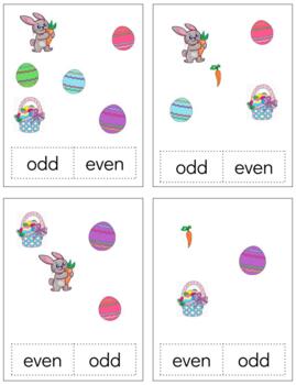 Preview of H948 (GOOGLE): SPRING|EASTER (#0-11) (counting quantities)(odd/even) 