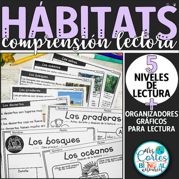 Preview of HÁBITATS: Textos informativos, comprensión de lectura y organizadores gráficos