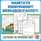 HABITATS Worksheets and Activities - Independent Work Packet