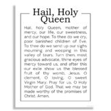 HAIL HOLY QUEEN Catholic Prayer | Bulletin Board Poster | 