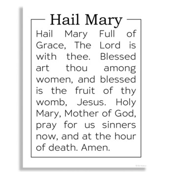 hail mary hymn or prayer