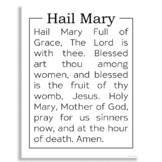 HAIL MARY Catholic Rosary Prayer Poster | Church Bulletin 