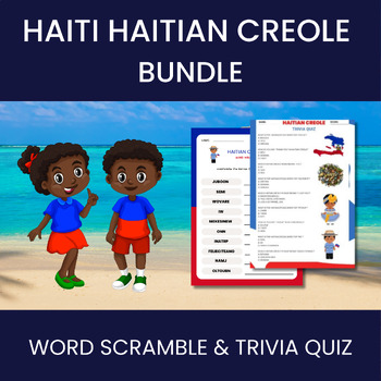 Preview of Haitian Creole  Word Scramble & Trivia quiz