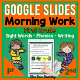 1st Grade Morning Work for Google Slides ™ March | Morning
