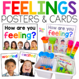 Feelings Chart & Posters with Real Pictures for Calming Corner