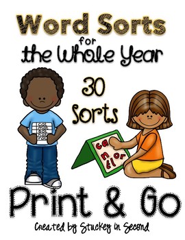 Word Sorts for the Whole Year {30 Sorts} by Stuckey in Second | TPT