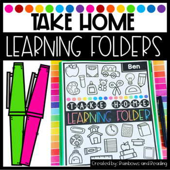 Preview of Take Home Learning Folders