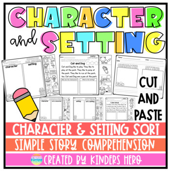 Preview of Character and Setting Sort Story comprehension Worksheet