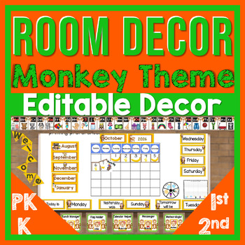 MONKEY Themed Classroom Decor Bundle