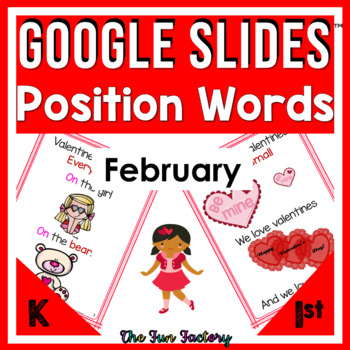 Preview of Positional Words Activities | Digital Position Words Google Slides™ Sight Words