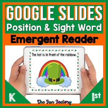 Preview of Digital St. Patrick's Day Emergent Reader | Position and Sight Words