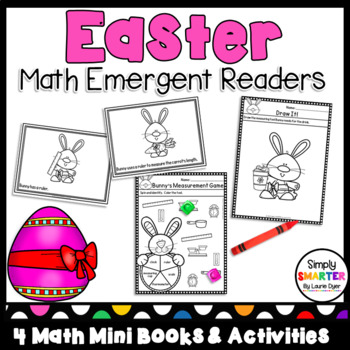 Preview of Easter Themed Math Emergent Readers With Activities