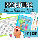 Interactive Pronouns Teaching Kit (He vs. She) Activities 