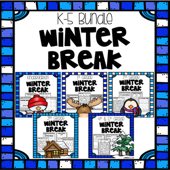 Preview of Winter Break Packet - BUNDLE