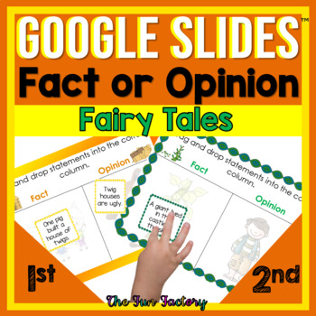 Preview of Fact and Opinion Digital - Fact or Opinion Fairy Tales  Google Slides™