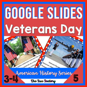 Preview of Digital Veterans Day Literacy Activities for Google Slides™ | Distance Learning