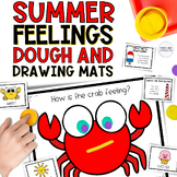  Summer Naming Feelings SEL Dough and Drawing Activity Mat