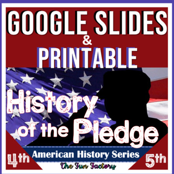 Preview of Pledge of Allegiance Activities | Worksheets | Digital AND Printable
