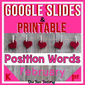 Preview of Positional Words Activities | Position Words Worksheets DIGITAL and PRINTABLE