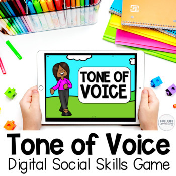 Preview of Understand and Practice TONE OF VOICE Digital and Print Social Skills Games