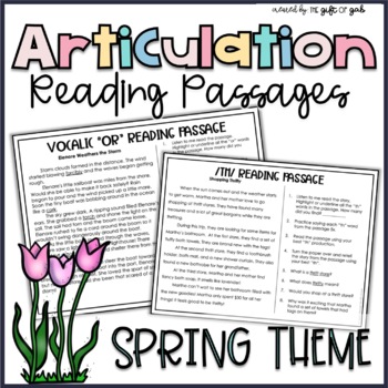 Preview of Spring Articulation Reading Passages and Stories