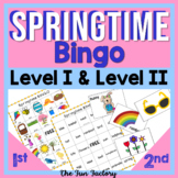 Spring Bingo Game Activities | Level I & Level II  30 Spri