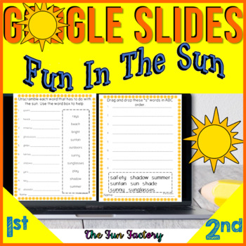 Preview of Digital Summer Activities | Summer Safety Distance Learning | Google Slides™