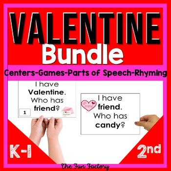 Preview of Valentine's Day BUNDLE - Games - Centers - Worksheets - Readers & More!