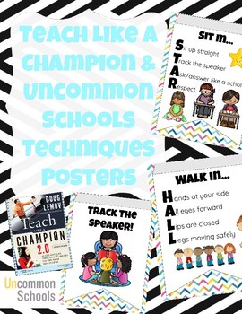 Preview of HALL STAR and TRACKING Posters from Teach Like A Champion and Uncommon Schools