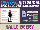HALLE BERRY Digital Stick Figure Biography for Black Histo