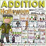 Halloween Math Activities Addition Task Cards Scoot