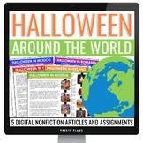 Halloween Around the World Reading Comprehension - Digital