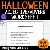 HALLOWEEN Adjectives & Adverbs {FREEBIE}