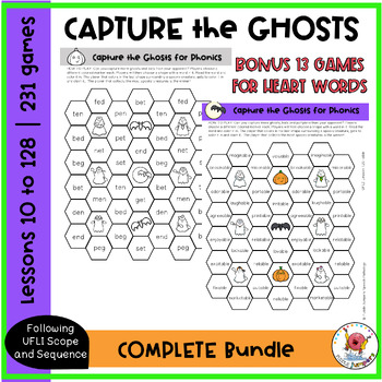 Preview of HALLOWEEN | Capture a Ghost | UFLI Inspired | COMPLETE BUNDLE + HEART WORDS