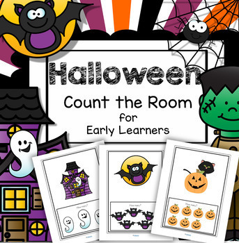 Preview of HALLOWEEN Count the Room for Preschool and Kindergarten Differentiated