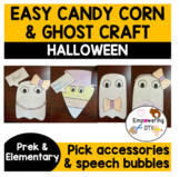 HALLOWEEN Crafts Easy!... writing Candy Corn Ghost Occupat