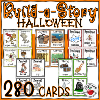 Preview of HALLOWEEN Creative Writing Card Decks Narrative Writing Story Starters