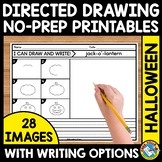 HALLOWEEN DIRECTED DRAWING & WRITING STEP BY STEP WORKSHEE