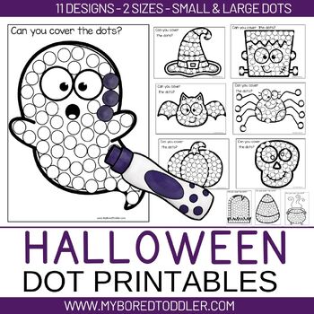 Halloween Dot Markers Activity for Kids Graphic by AzYou